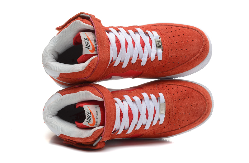 nike air force haute 2013 chaussures des hommes de fourrure blanc rouge (3)